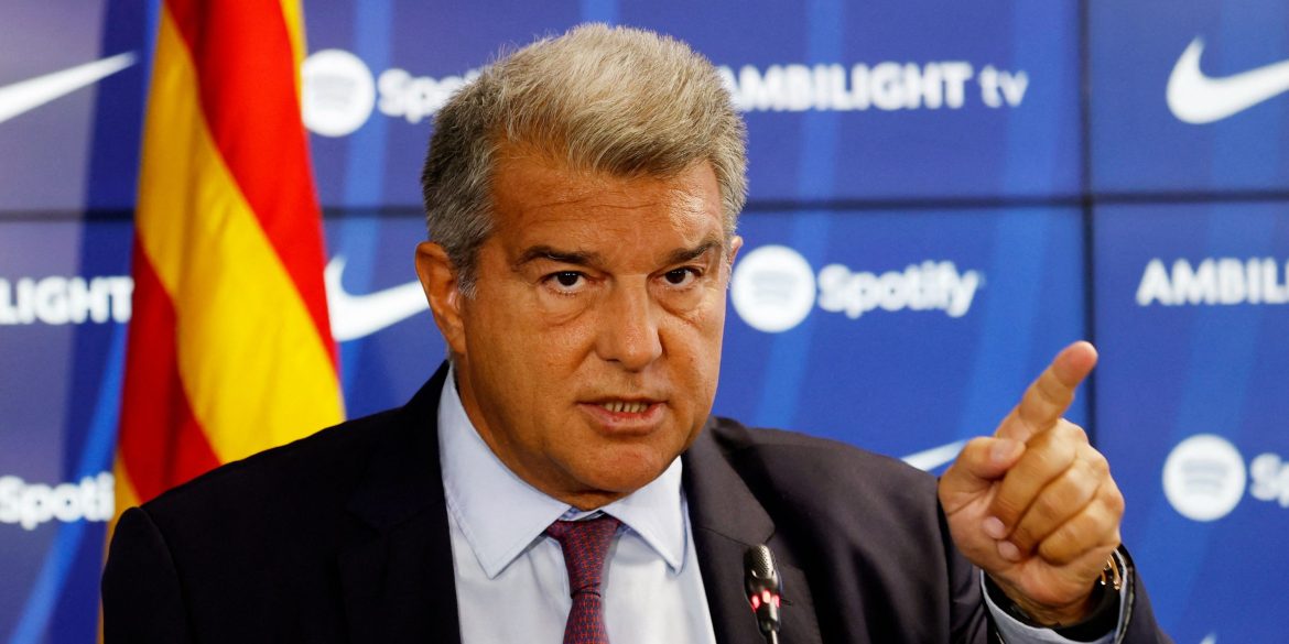 Laporta replies as Arsenal table bid for £223k-per-week Barcelona star